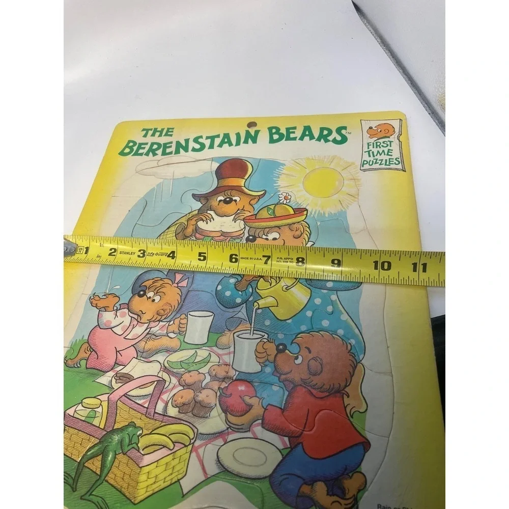 Vintage 1988 Berenstain Bear Random House Frame First Tim Puzzles Kids‎ Play Fun